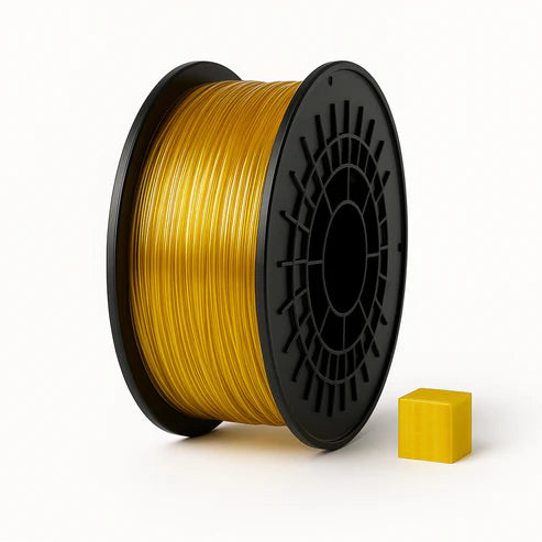 PETG Filaments Caurspīdīgs Zelta; 1 KG