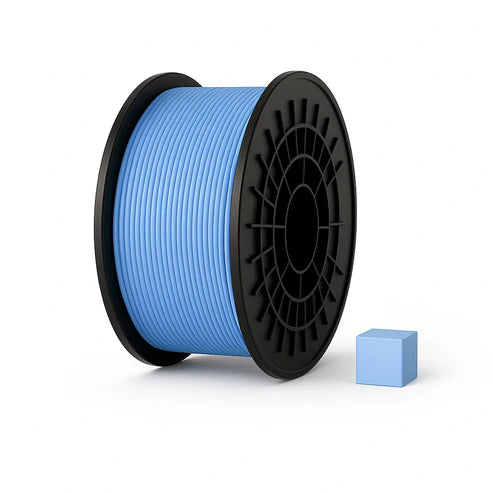 PETG Filaments Caurspīdīgi Zils; 1 KG