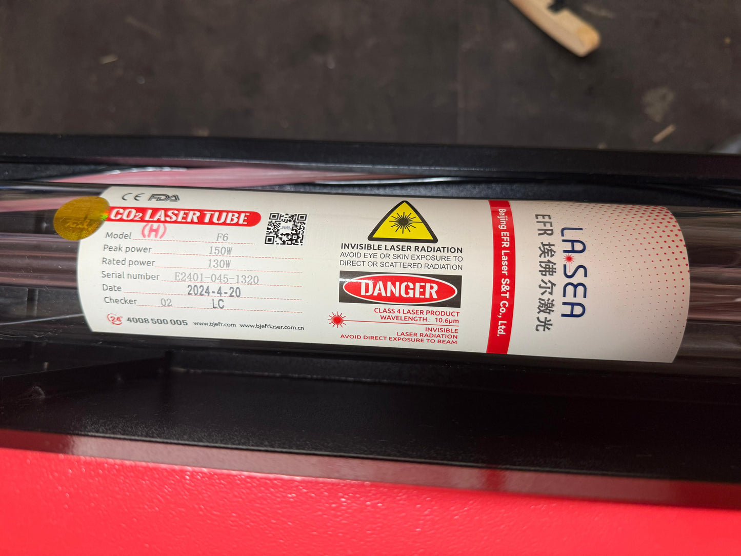 Mazlietota lāzeriekārta KH90140 130W ar CW5000 dzesētāju