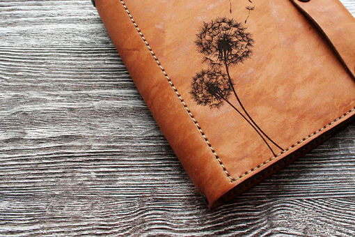 UV laser on leather