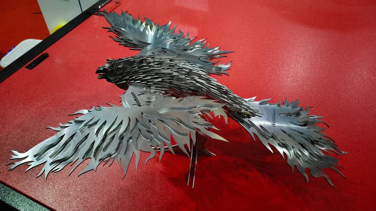 cnc milled bird